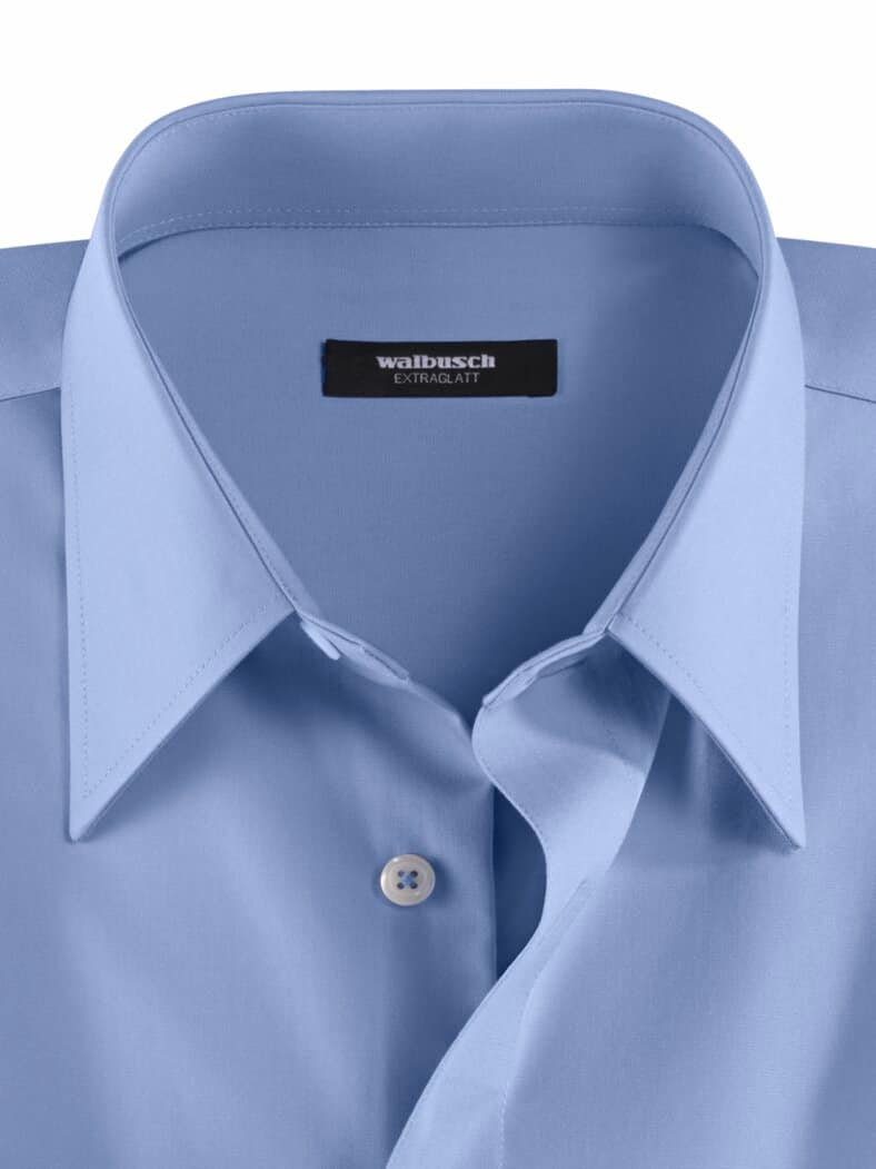 Extraglatt-Hemd Kent-Kragen Azur