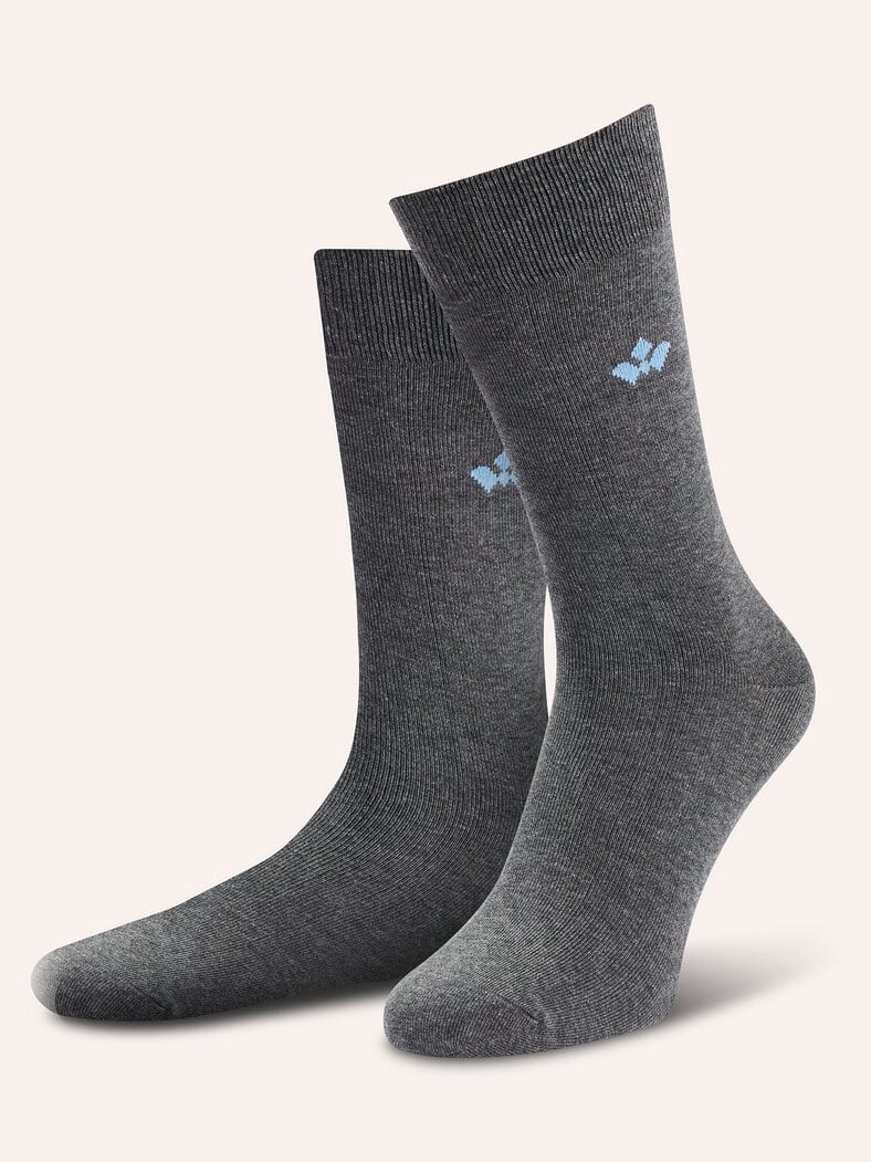 Baumwoll-Socke Everyday Grau Melange