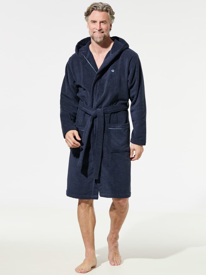 Bademantel Kuschelfrottier Marine