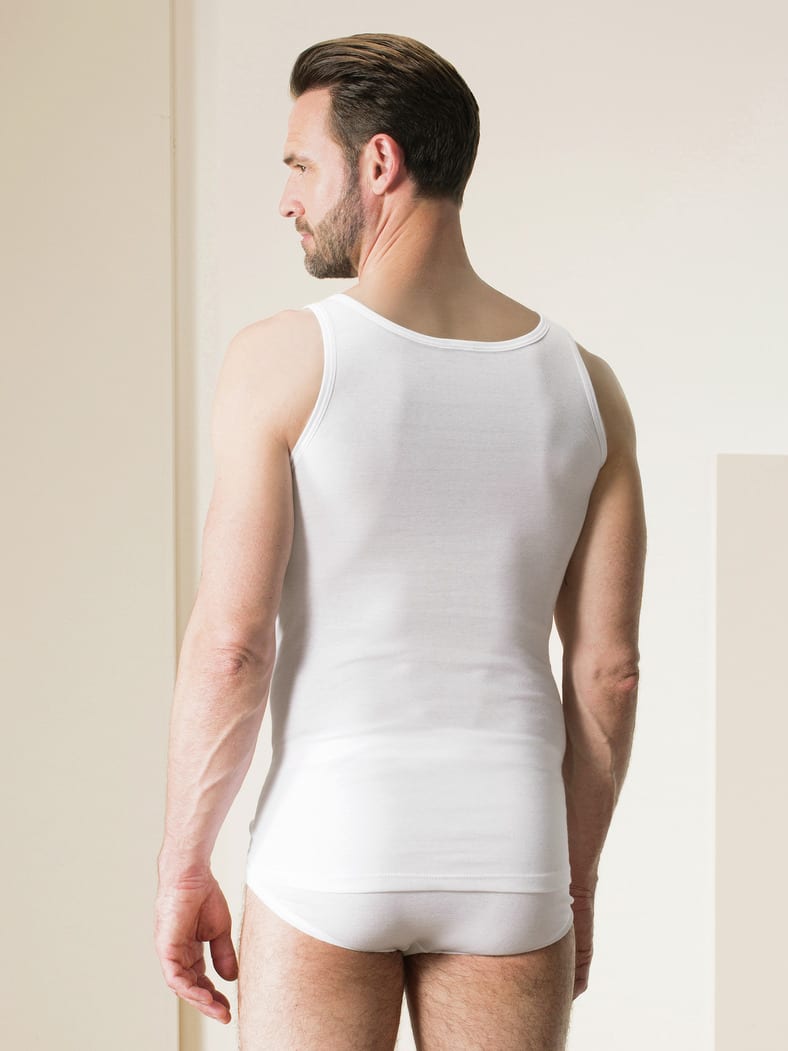 Masterclass-Unterhemd 2er-Pack Weiß