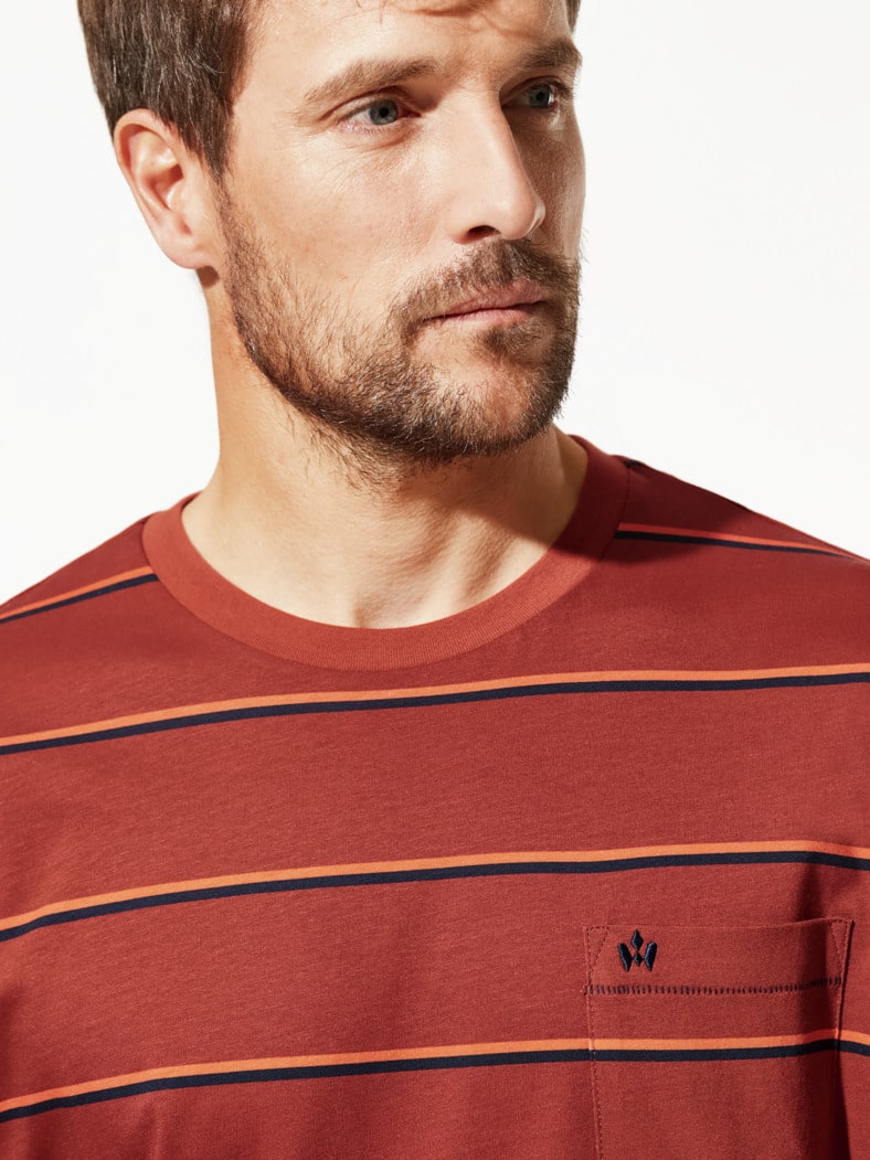 Streifen Pyjama Segeltörn Zimt