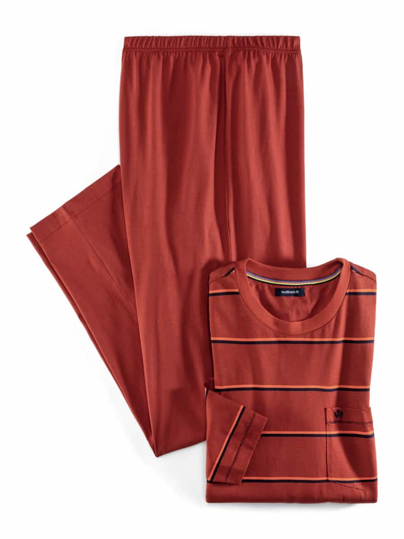 Streifen Pyjama Segeltörn Zimt