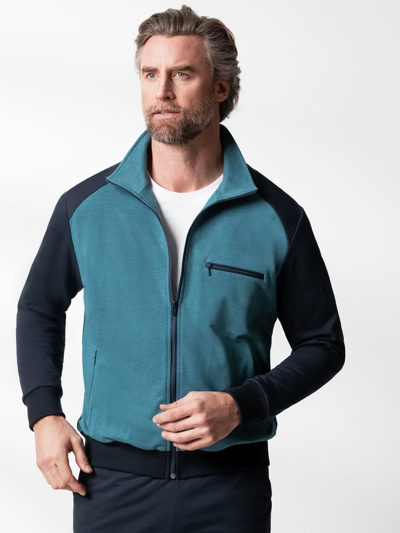 Freizeitjacke Ultraleicht Marine/Lagune
