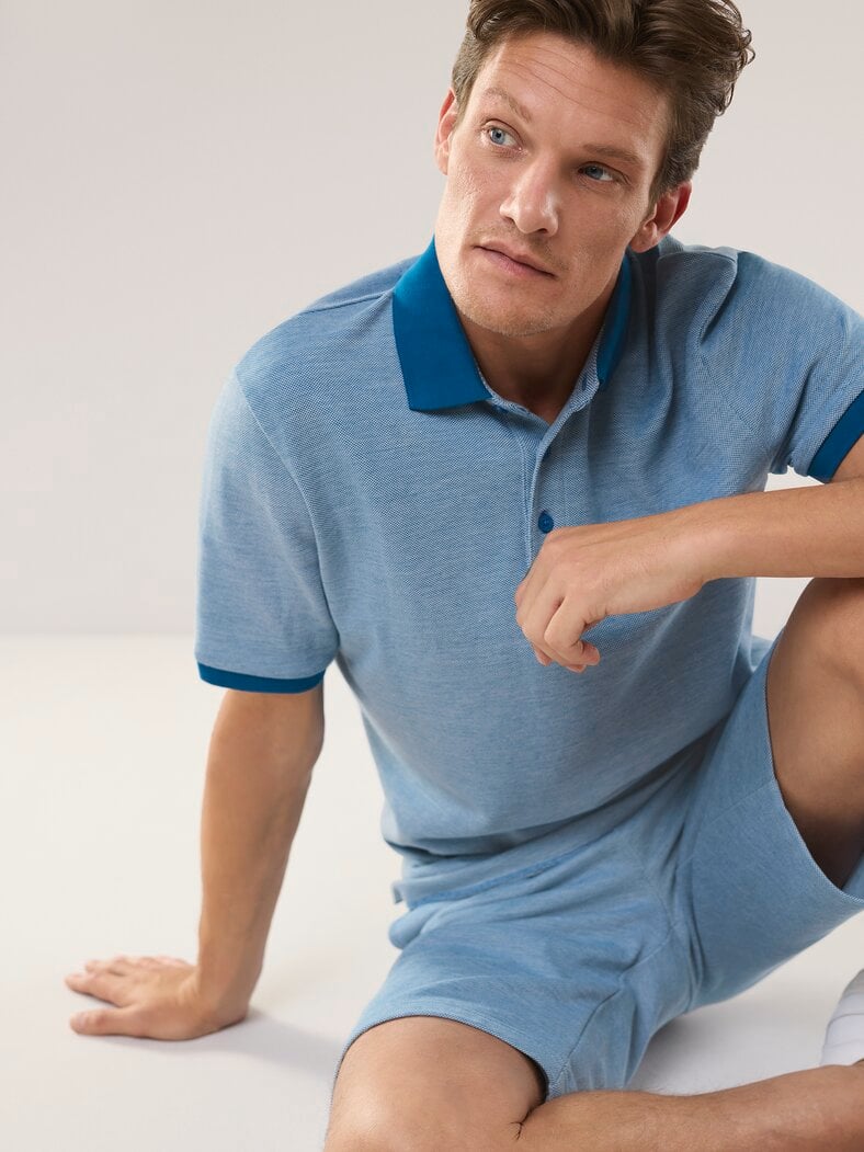 Freizeitpolo Extraglatt Blau