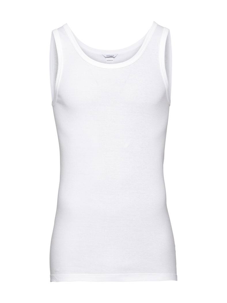 Feinripp-Unterhemd 2er-Pack Weiß