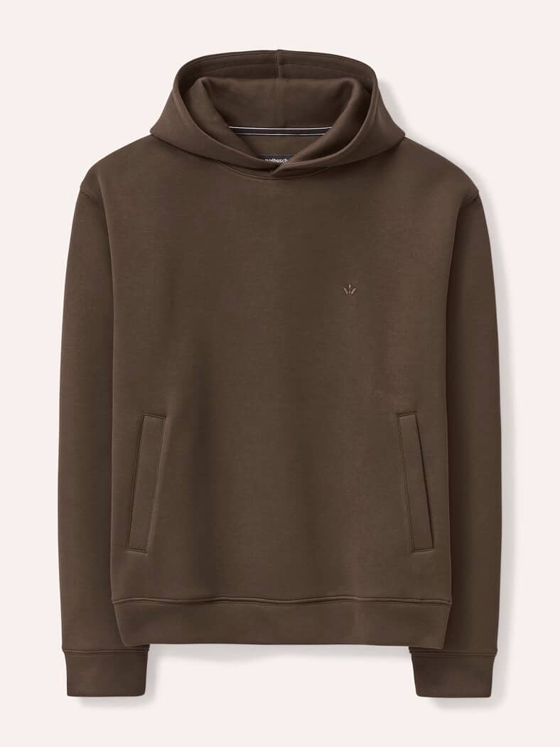 Sweatshirt mit Kapuze Dunkelbraun