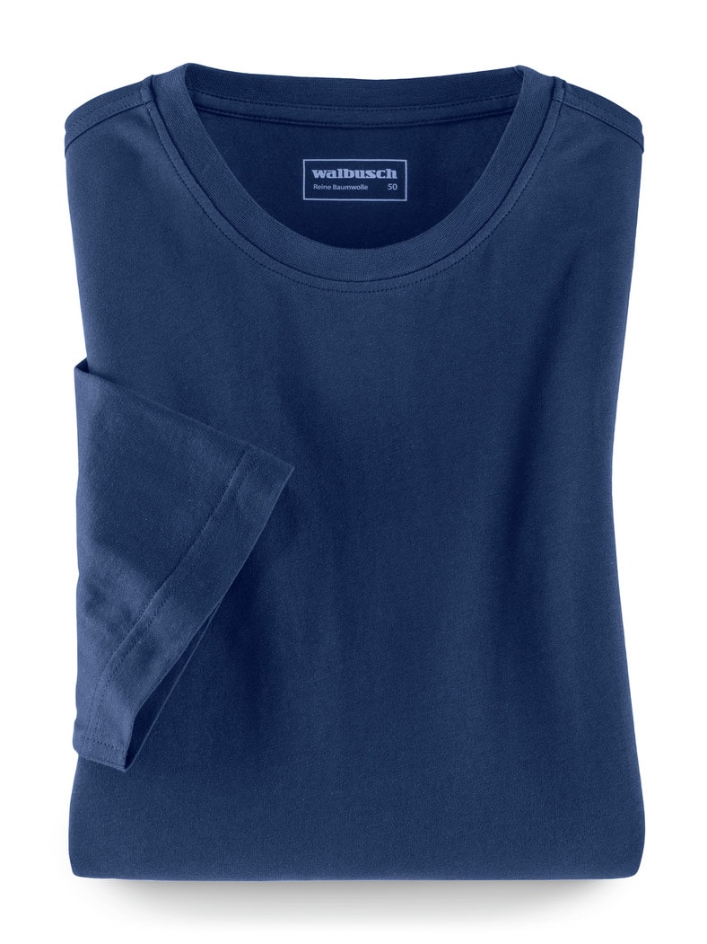 T-Shirt Rundhalsausschnitt Blau