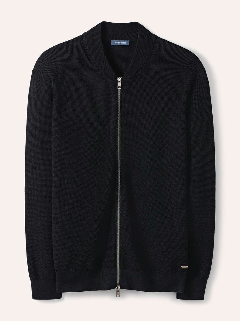 Zip-Jacke Ministruktur Marine