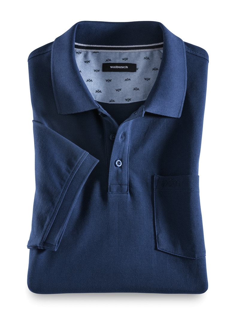 Pique-Polo Pima Cotton Royalblau