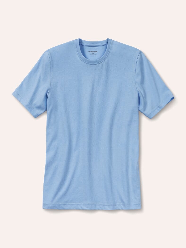 T-Shirt Rundhalsausschnitt Hellblau