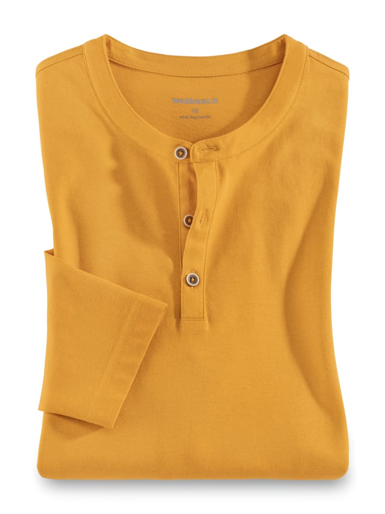 Henley-Shirt Safran