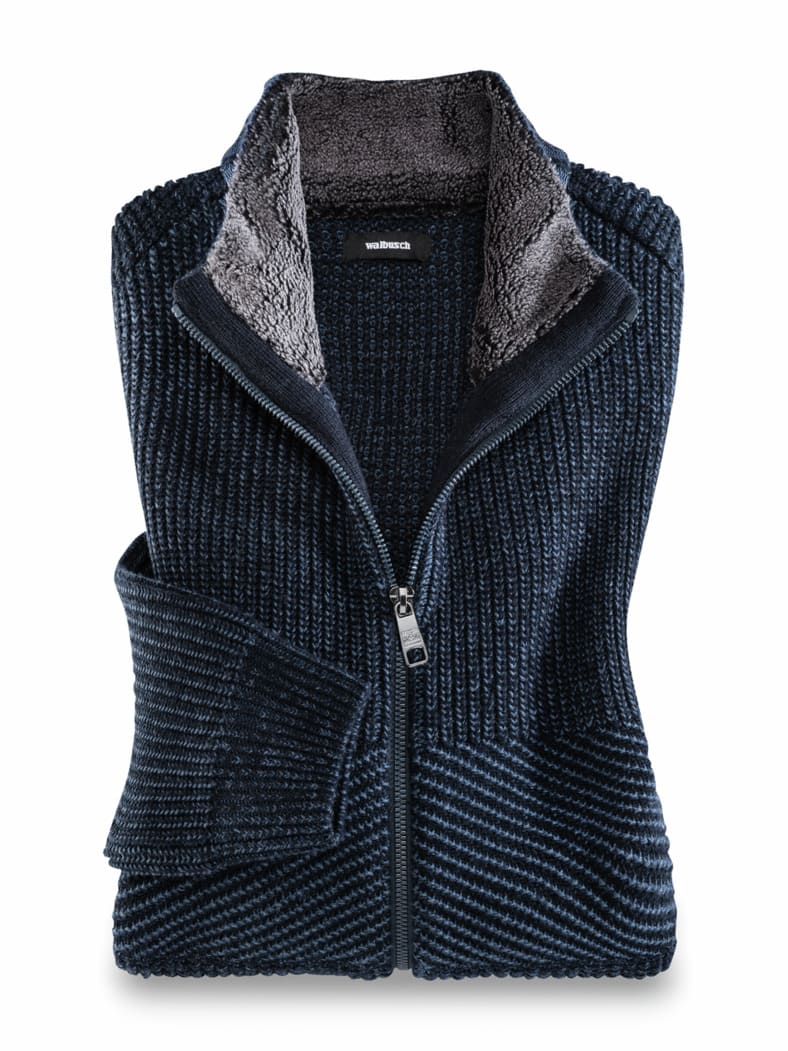 Thermo-Strukturmix-Jacke Marine