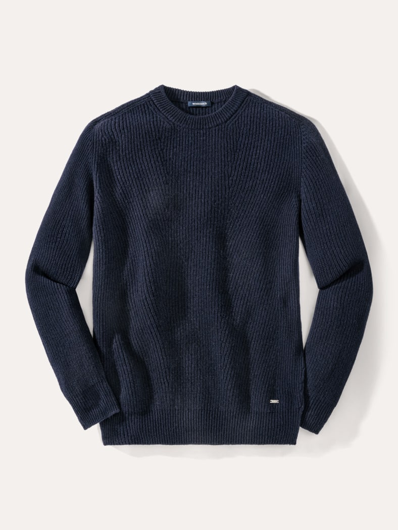 Cashmino Pullover Nahtlos Marine