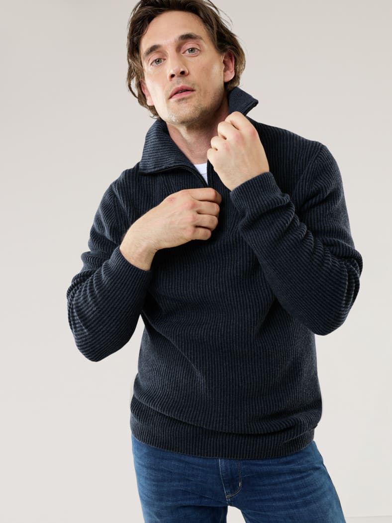 Vanise-Troyer Jeansblau