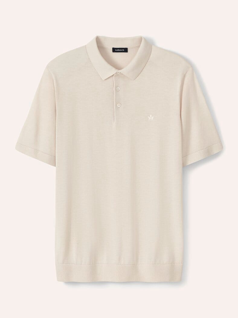 Premium Strickpolo Natur