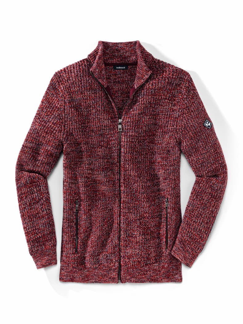 Mouline Zip-Jacke Feuerrot