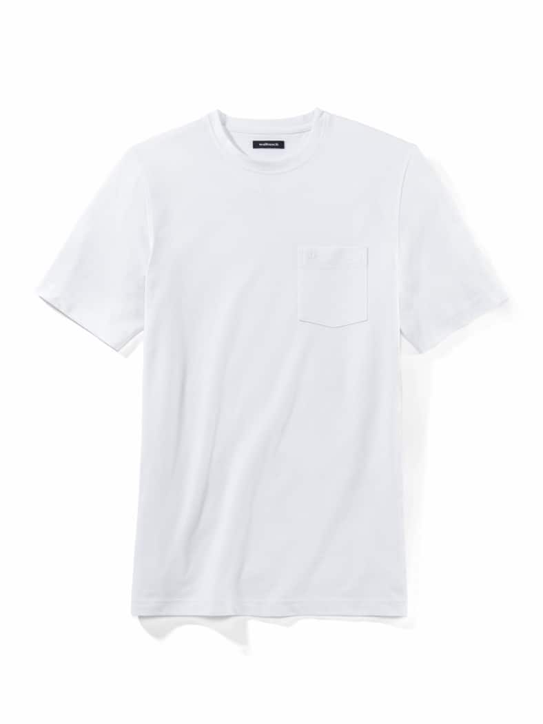 Extraglatt T-Shirt Weiß