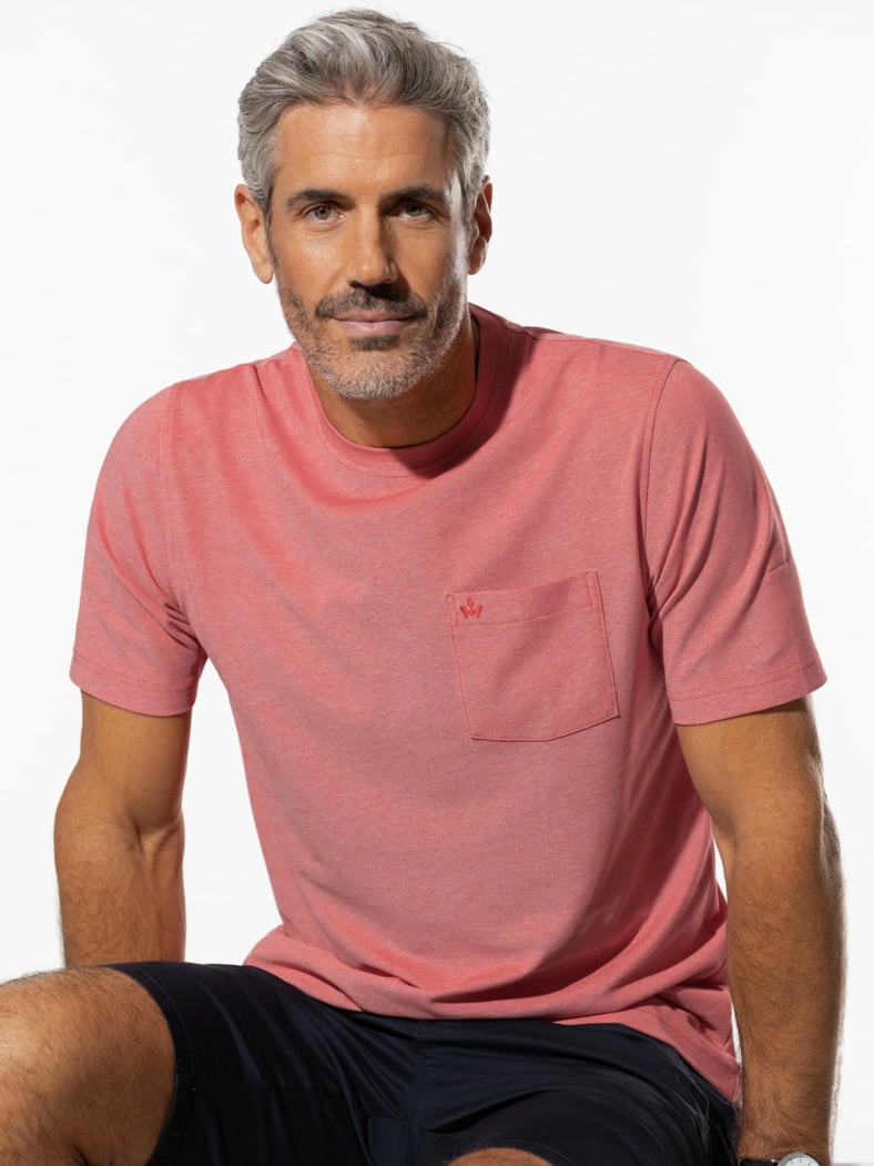 Extraglatt T-Shirt Koralle