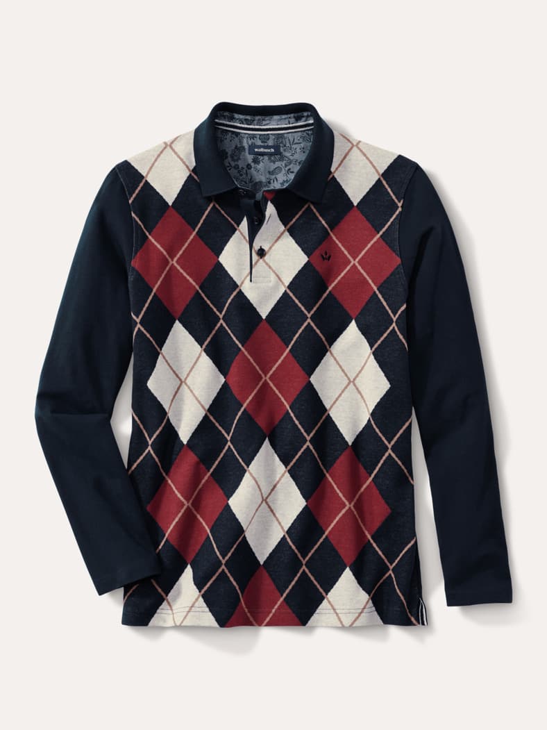 Rauten-Polo Supersoft Raute Bordeaux