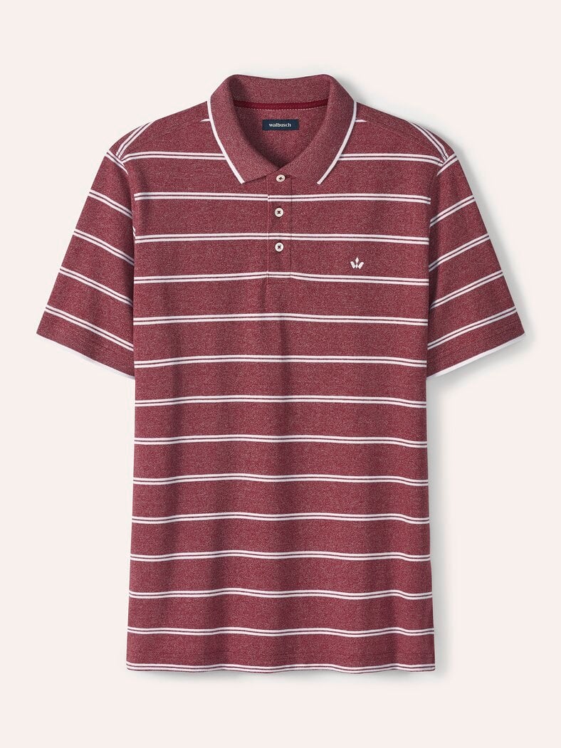 Bi-Colour Polo Dunkelrot