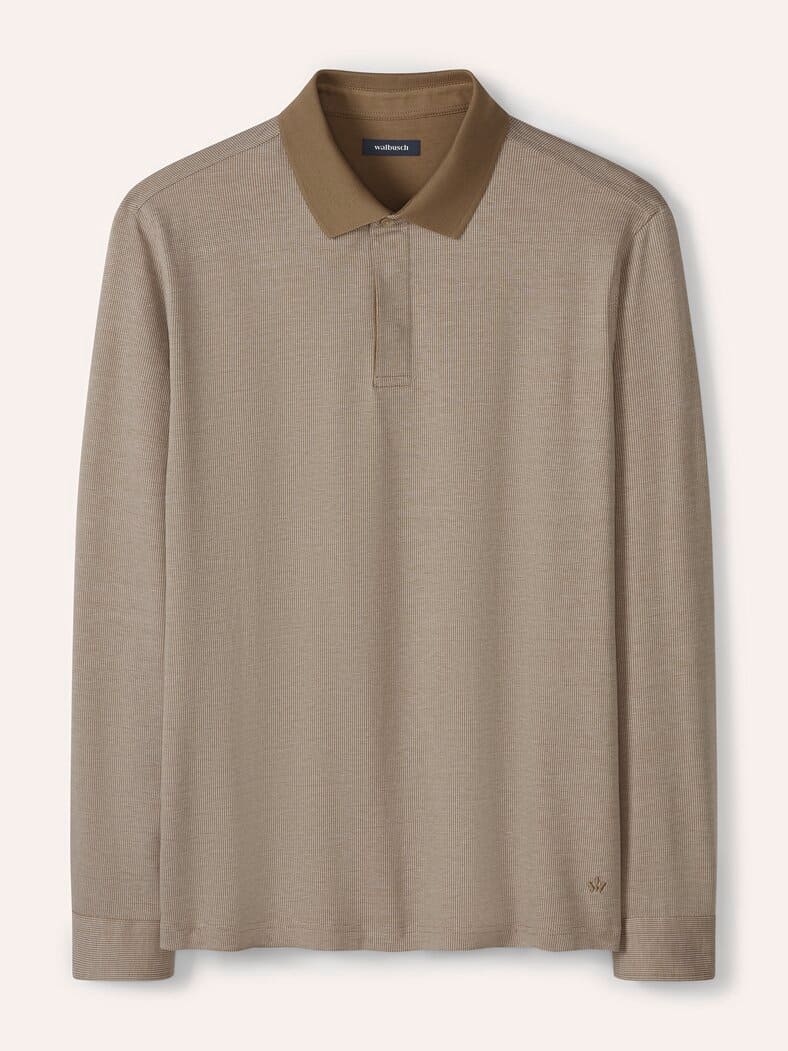 Jaquard-Polo Bicolor Sand