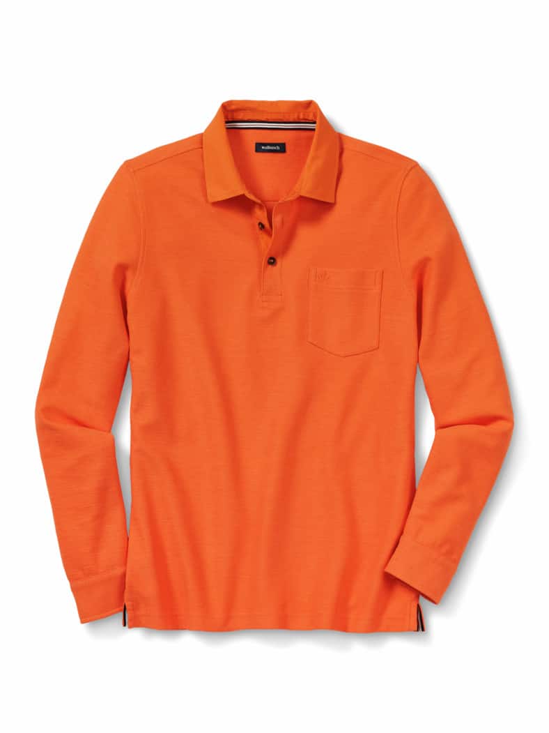 Flammgarn-Polo Bicolor Rotorange