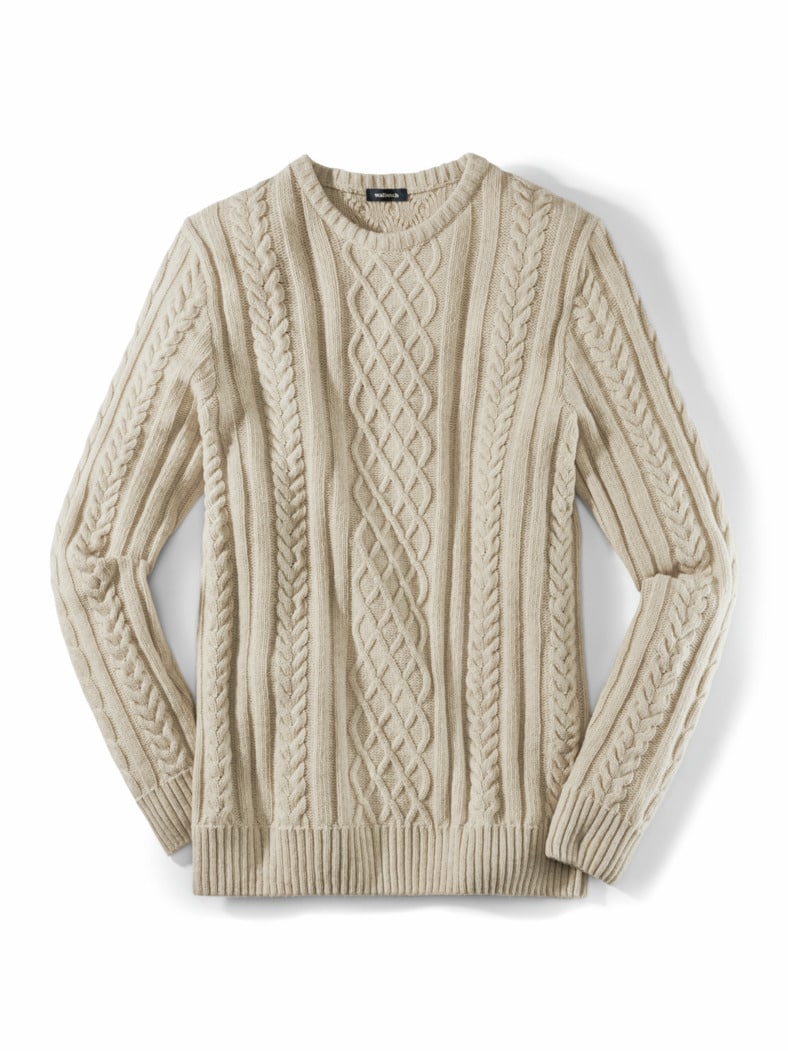 Aran-Pullover Natur