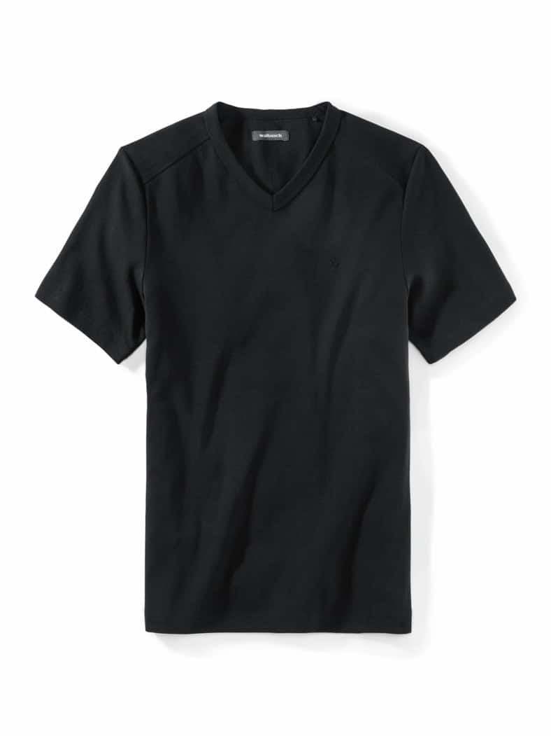 Zu schade für drunter-Shirt V-Neck Schwarz
