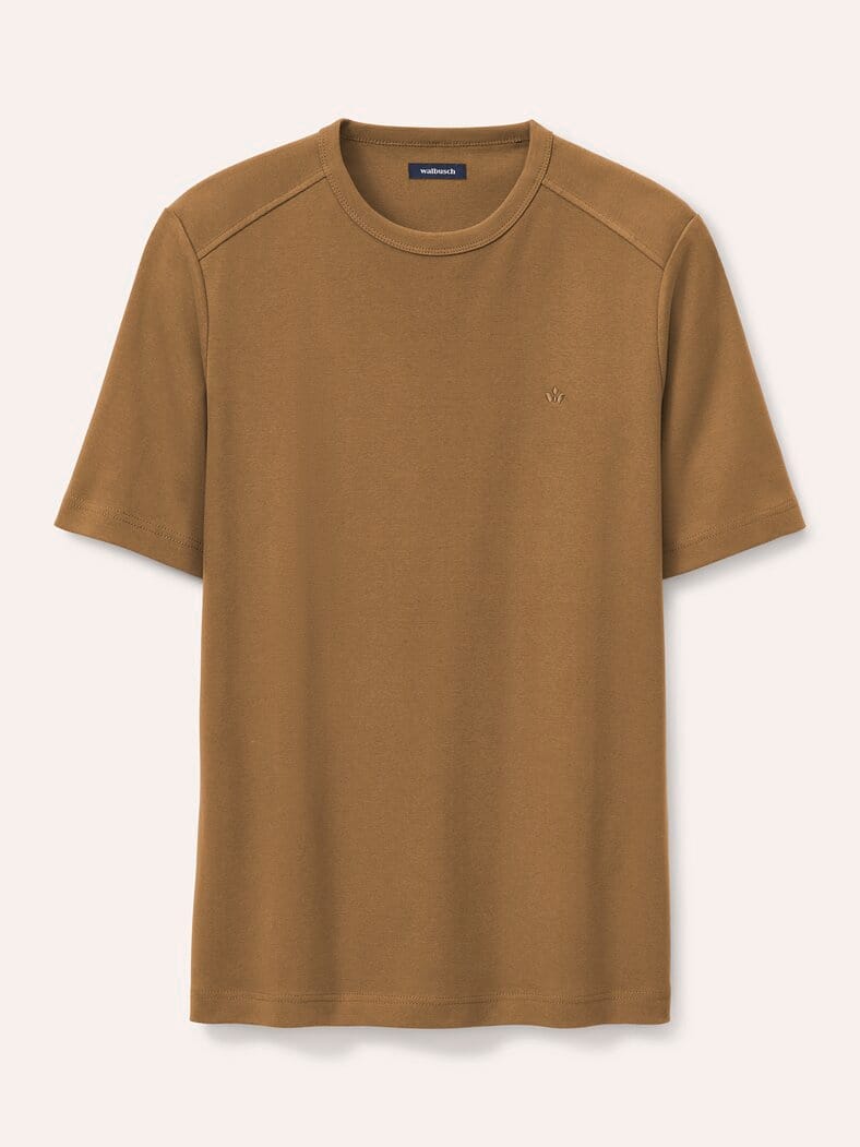 Das zu schade für drunter-Shirt Cognac