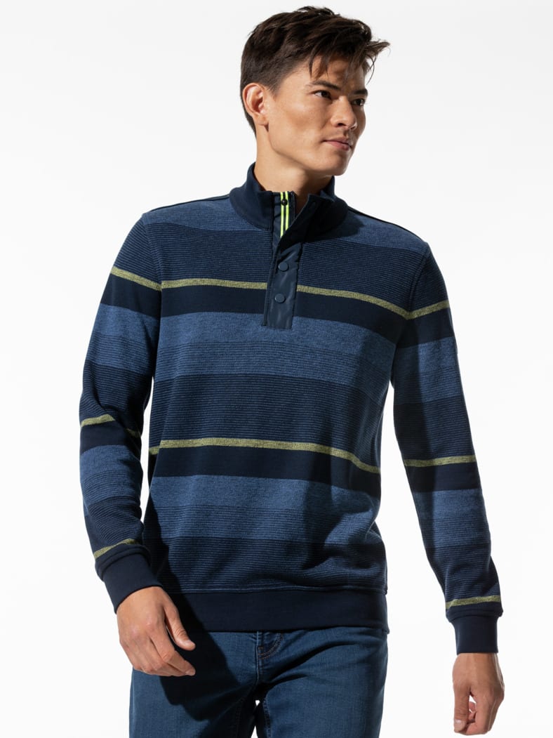 Vier Jahreszeiten-Troyer Streifen Marine