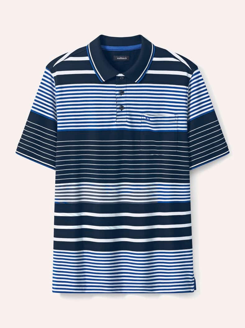 Pique-Polo Hitzefrei Streifen Marine