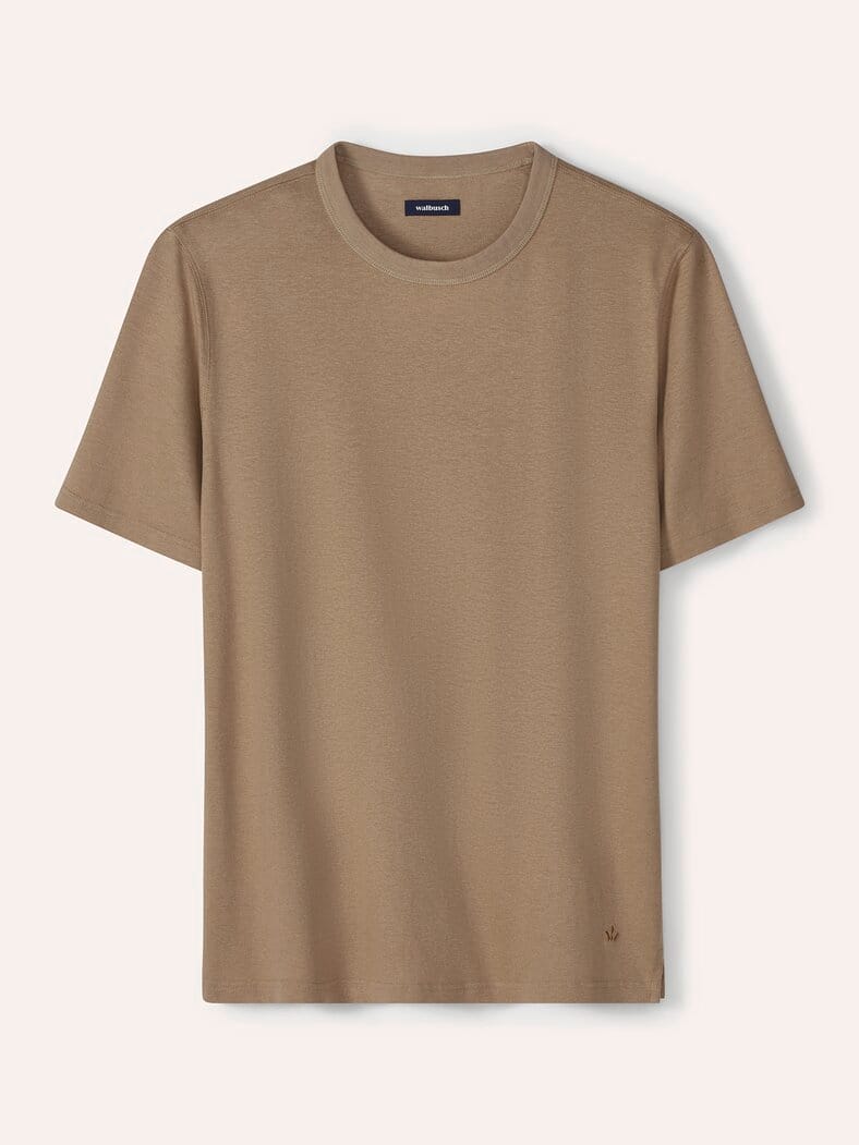 Leinen T-Shirt Latte