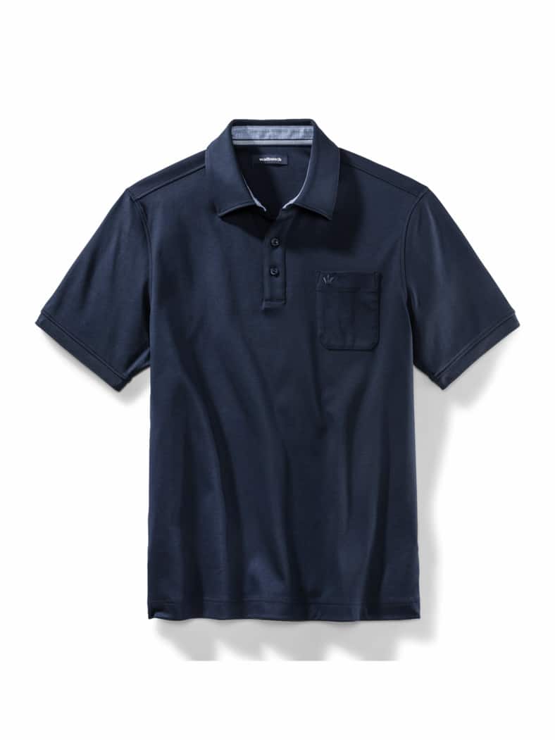 Walbusch-Kragen Polo Marine
