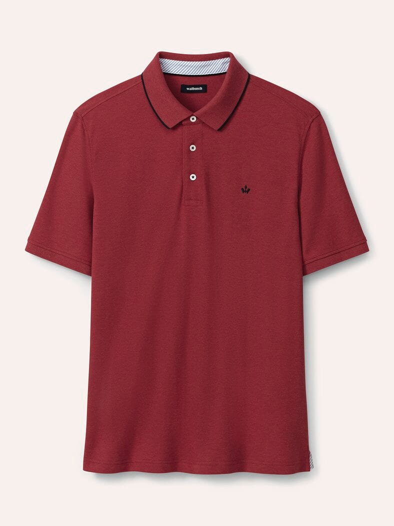 Melange Polo Rot