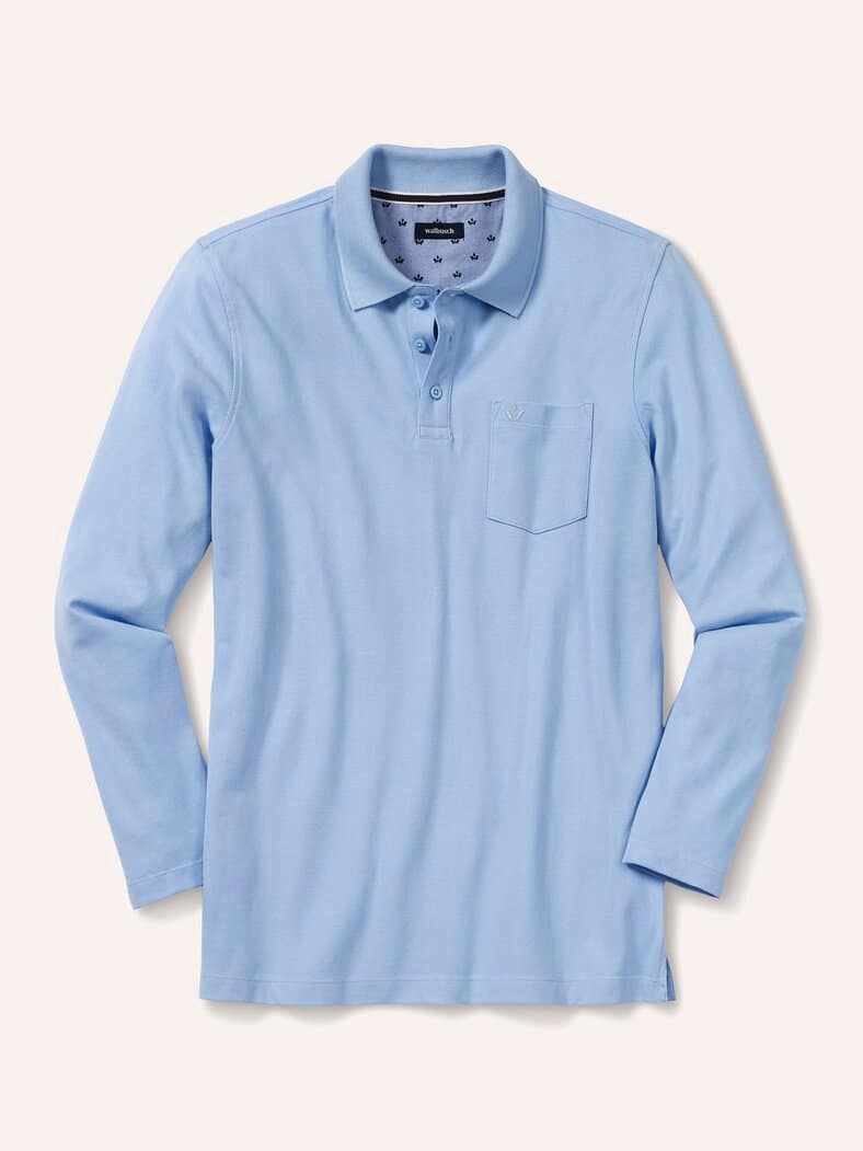 Pique-Polo Pima Cotton Hellblau