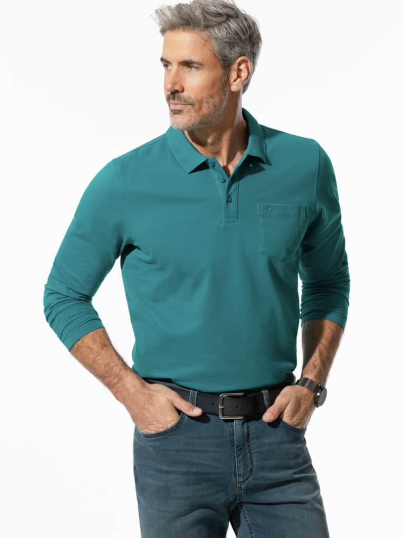 Pique-Polo Pima Cotton Lagune