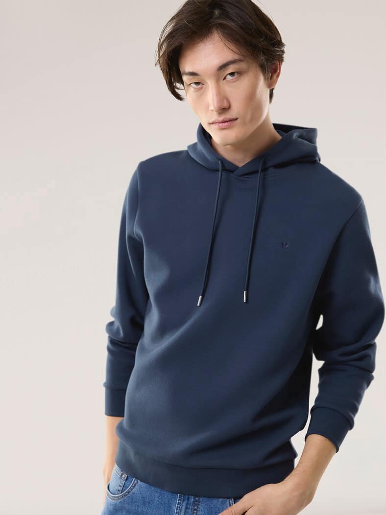 Easycare Kapuzen-Sweatshirt Marine