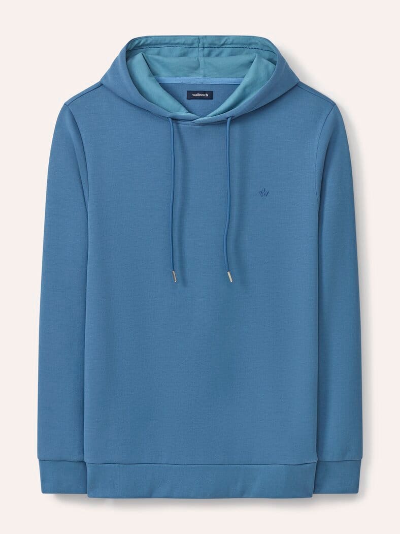 Easycare Kapuzen-Sweatshirt Ozeanblau