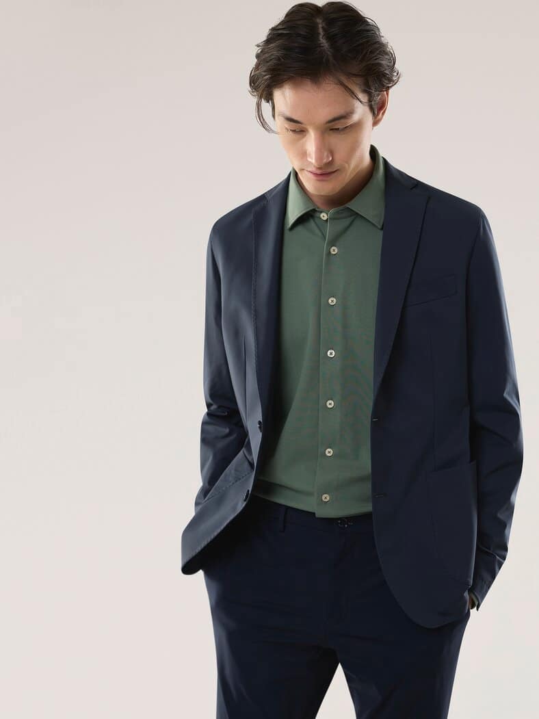 Travel Anzug-Sakko Marine