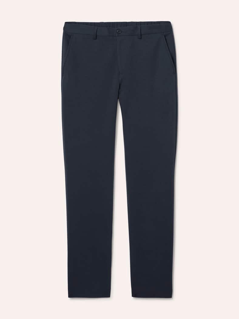 Anzug-Chino aus elast. Material Marine