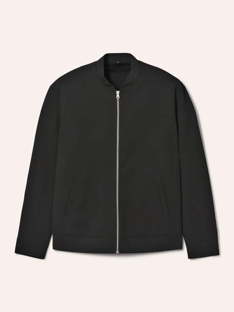 Anzug-Blouson mit Stehkragen Schwarz