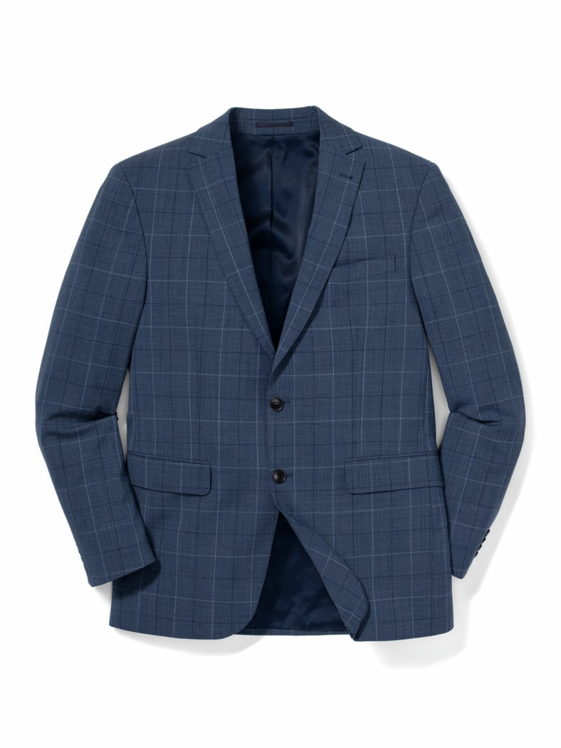 B-DYnamic-Anzug-Sakko Karo Blau