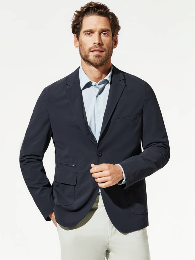 Extraglatt Reise-Sakko Marine