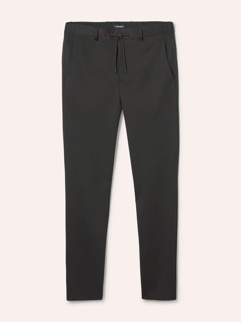 Chino aus elastischem Material Schwarz