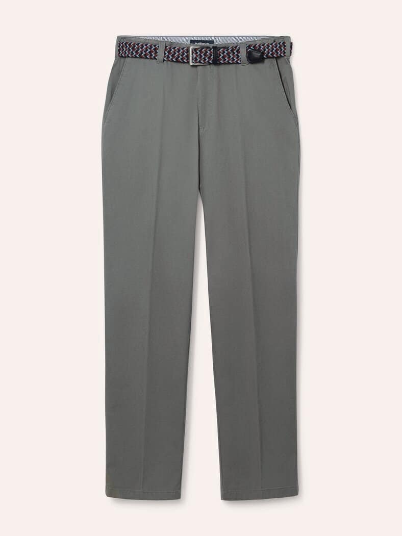 Extraglatt-Stretchbund-Chino Grau