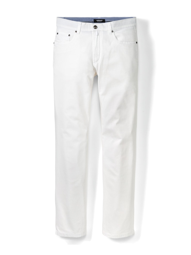 Extraglatt High Stretch Five-Pocket Weiß