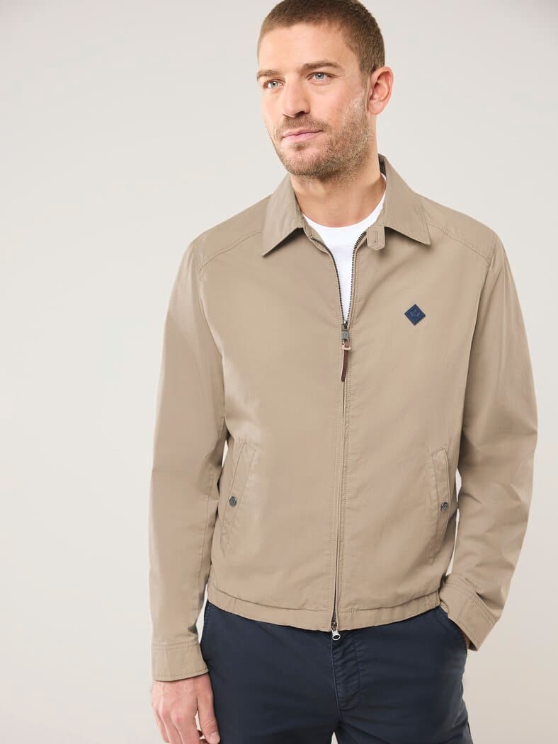 Baumwoll Blouson Beige