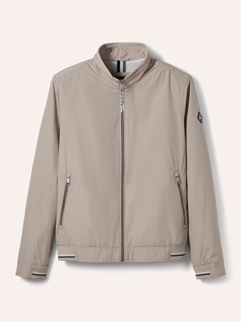 Microfaser Leichtblouson Beige