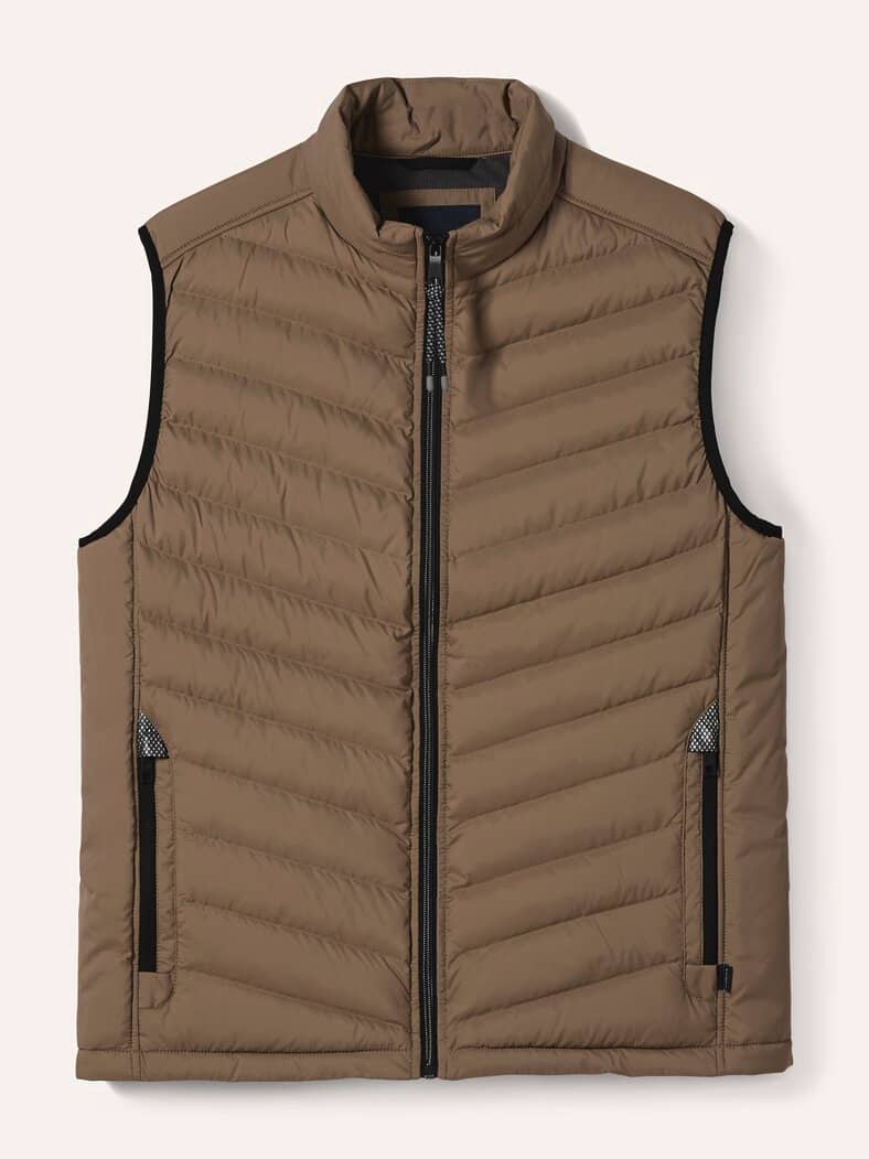 Klima Leichtsteppweste Karamel