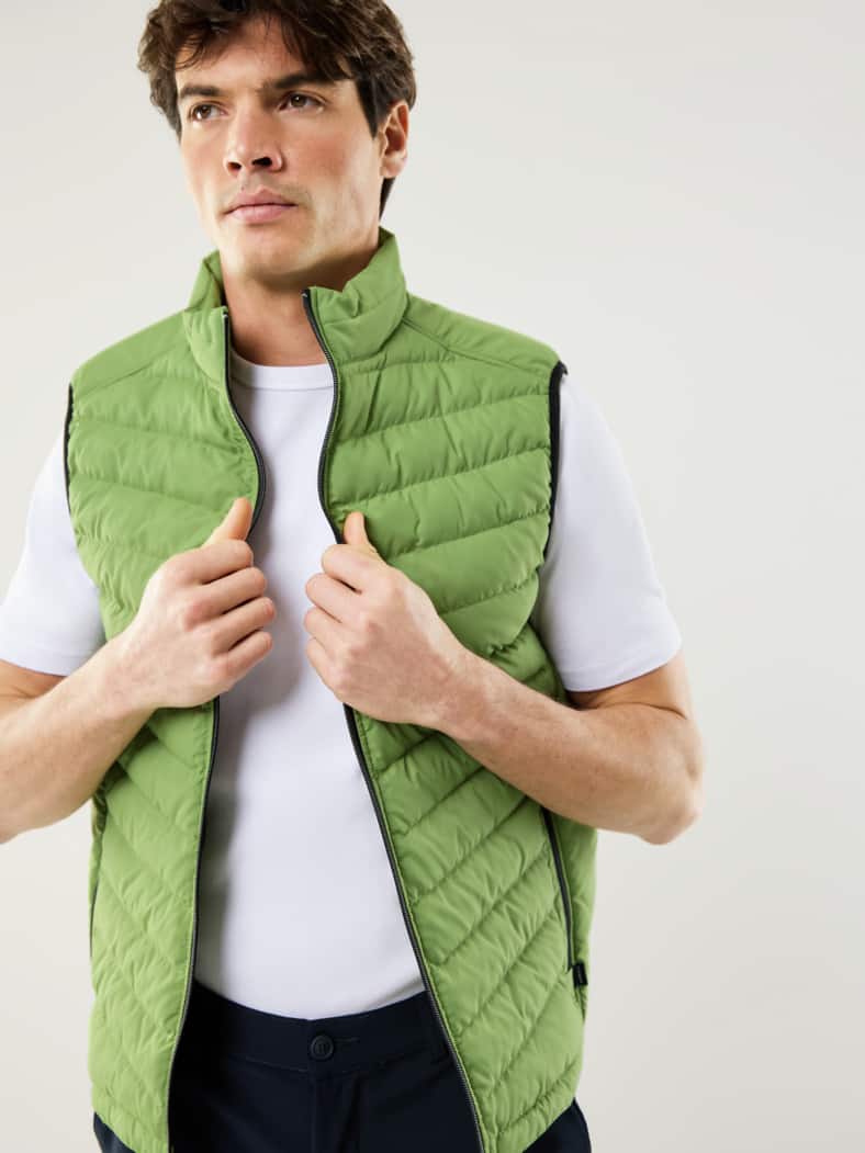 Klima Leichtsteppweste Grasgrün